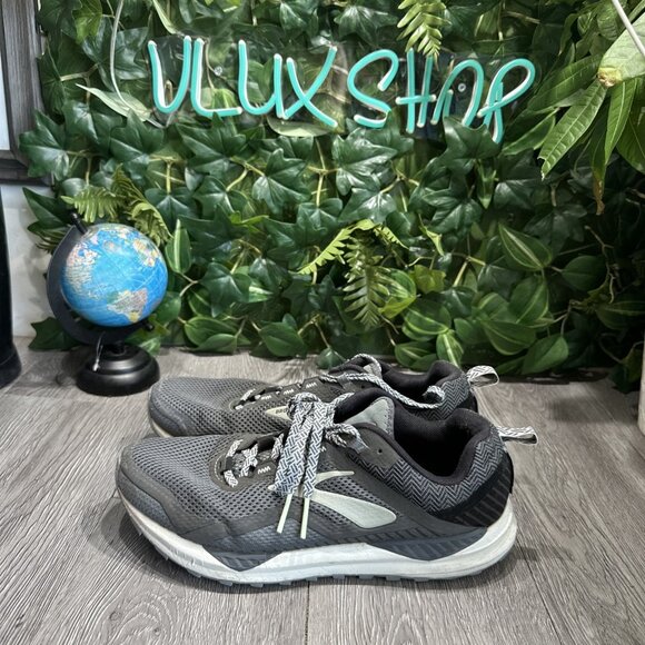 Brooks Cascadia 14 Trail Running Shoes Women's Size 9.5 B Gray  Blue Sneakers - Picture 4 of 12
